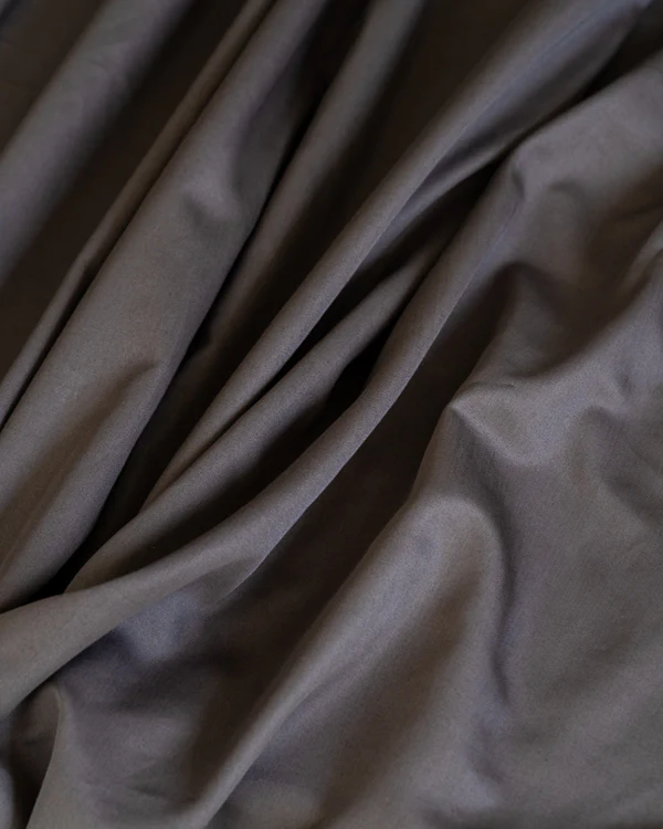Luxe Sateen Flat Top Sheet Steel Grey - Image 5